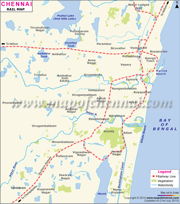 chennai railway map